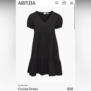 Aritzia Sunday Best “Cruise” dress in black!